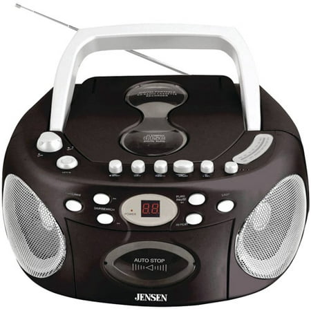 Jensen CD-540 Portable Stereo Compact Disc Cassette Recorder with AM/FM Radio