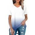 thumbnail image 2 of White Summer Tops for Women Dressy Women Work Blouses for Office Professional Red Shirts for Women Dressy Womens Workout Tops With Built In Bra Try Before You Buy Womens Clothing, 2 of 5