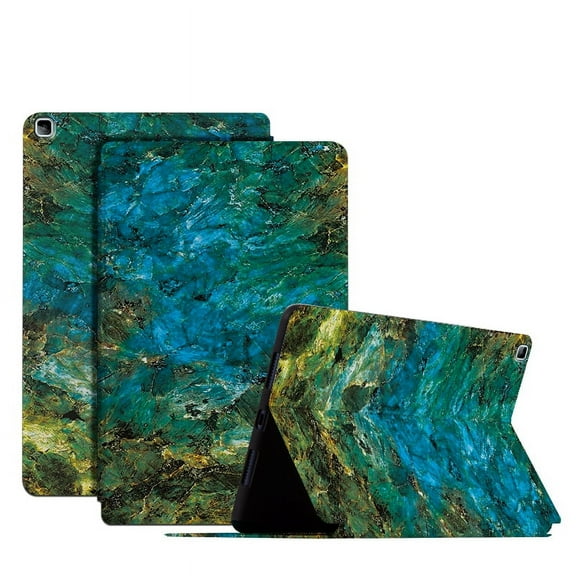 Marble Case for Samsung Galaxy Tab A7 10.4 Cover 2020, Allytech Premium Shock Proof Stand Folio Multi-Angle Viewing TPU Bumper Protective Case for Galaxy Tab A7 SM-T500/T505/T507 2020 Release, Green