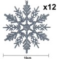 thumbnail image 2 of Decoraciones Colgantes de Copos de Nieve con Purpurina 10 cm en Paquete de 12 Foohvr, 2 of 3