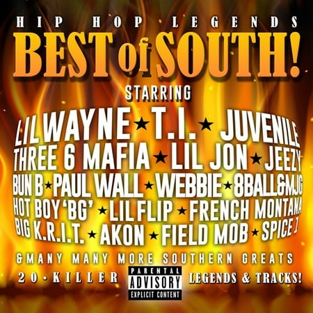 Hip Hop Legends-best Of The South! / Various (CD) (Best Hip Hop Rap Albums Of 2019)