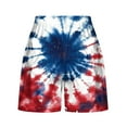 thumbnail image 5 of Independence Day Casual Shorts Women 2025 Summer Beach Shorts Wide Leg American Flag Bottoms High Waist Elastic Shorts with Pockets, 5 of 5