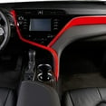 thumbnail image 6 of Xotic Tech Center Console Stripe and Passenger Dash AC Vent Panel Cover Trim Set, Sporty Red, Compatible with Camry 2018-2024, 6 of 8