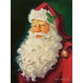 thumbnail image 2 of Comish, Susan 19x24 Gold Ornate Wood Framed with Double Matting Museum Art Print Titled - Merry Chrismas Santa, 2 of 4