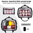 thumbnail image 6 of Inosoo Cute Insulated Lunch Bag, Durable and Stylish Crossbody Lunch Box for Woman with Detachable Shoulder Strip, Black, 6 of 8