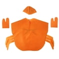 thumbnail image 3 of Traje de Cangrejo Sombrero Naranja No dos Te Vestido Lujo Niño Niñas Sunnimix disfraz de animal para niños, 3 of 8