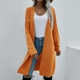 thumbnail image 5 of AOOCHASLIY Clothes Ladies Coat Women Long Solid Color Women's Knitted Casual Fashion Cardigan, 5 of 5