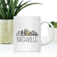 thumbnail image 2 of Koyal Wholesale Colorful City Skyline Graphic Ceramic Coffee Mug, Nashville, 2 of 5