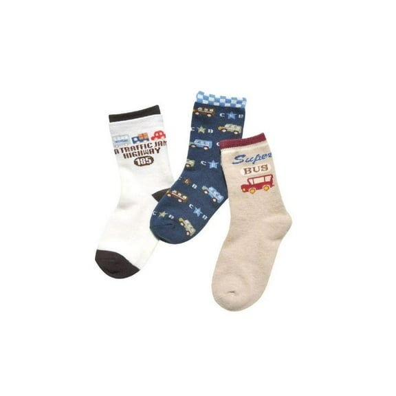 Lovely Annie Baby 3 Pairs Extra Soft Cotton Socks for Sensitive Skin | Moisturizing Crew Socks for Toddlers' Daily Use One Size(0Y-2Y/9-15cm)