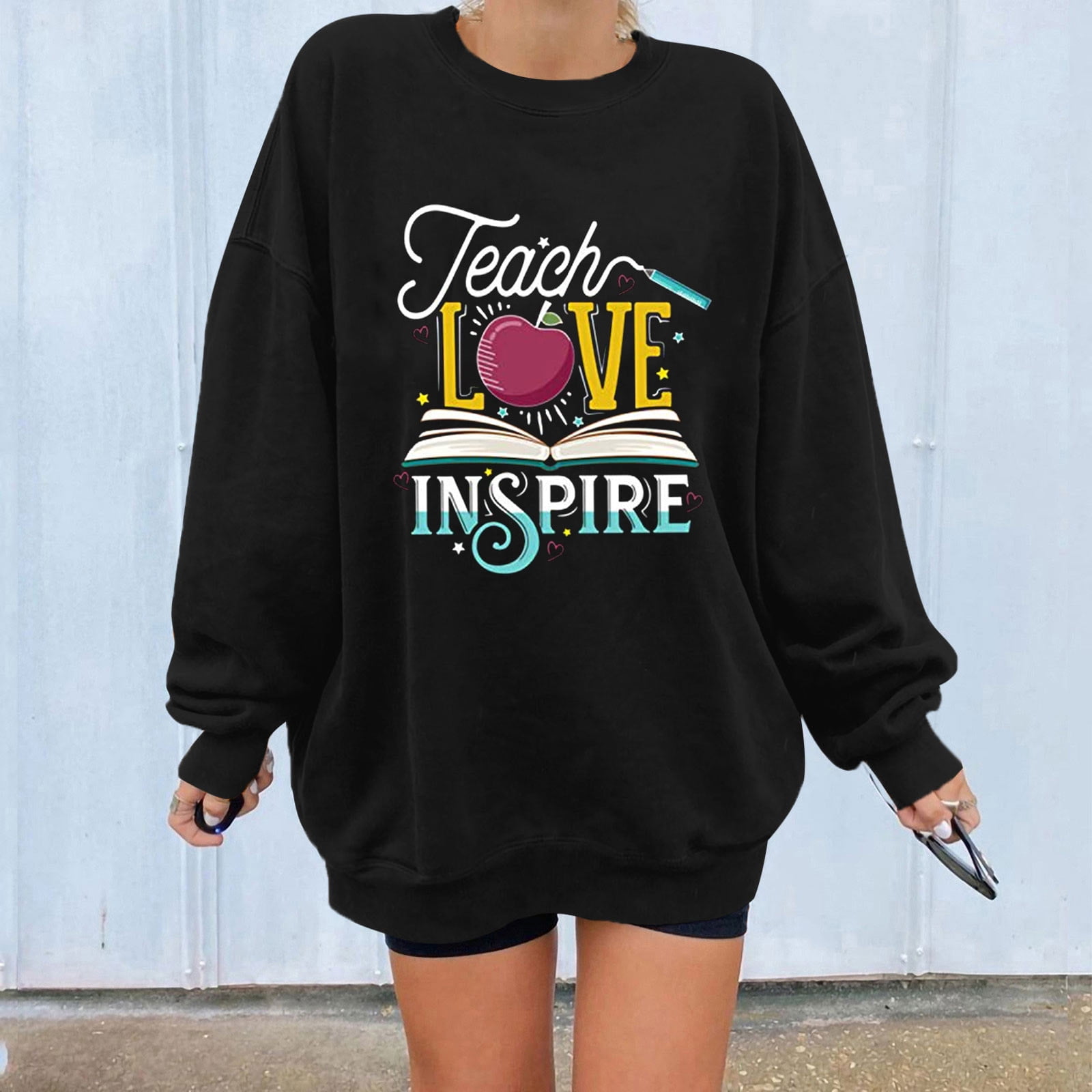 Vintage loose long sleeve sweatshirt sale