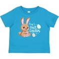 thumbnail image 3 of Inktastic My 1st Easter with Cute Brown Bunny and Easter Eggs Boys or Girls Baby T-Shirt, 3 of 5