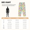 thumbnail image 4 of Lsque Bright Peach Print Women's Pajama Pants, Lounge Pant - Comfortable Home Wear,Elastic Waistband, Stylish Design-Large, 4 of 9