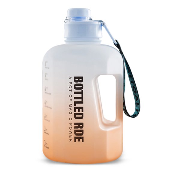 Fitness Water Jug Portable Round Bottle 2.2 L/ Half Gallon Large Capacity Water Cup for