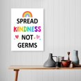 thumbnail image 5 of Mental Health Canvas Wall Art,Spread Kindness Not Germs Health Clinic Motivational Quote Painting Prints Poster Ready to Hang for School Nurse Office Decor Classroom Decor,12x15 Inch, 5 of 6