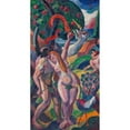 thumbnail image 2 of Carl Newman 11x18 Gold Ornate Wood Frame and Double Matted Museum Art Print Titled - Adam and Eve (Before 1932), 2 of 4