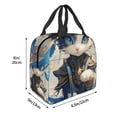 thumbnail image 2 of Naloa Exotic Blue Cat Print Lunch Box for Women Men,Insulated Lunch Bag,Lunchbox,Thermal Leakproof Cooler,Reusable Lunch Tote Bag for Work School Travel Picnic, 2 of 7