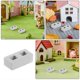 thumbnail image 4 of Building Miniatures Miniature Brick Block Dollhouse Building Supplies Ceramic Grey for Crafting 100Pcs, 4 of 5