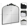 thumbnail image 5 of Kate and Laurel Arendahl Ornate Traditional Square Arched Mirror, 28 x 30, Antique Black, Decorative Baroque Style Arch Vintage Mirror with Wide Frame and Ornamental Crown, 5 of 8