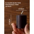 thumbnail image 2 of CANDWAX Unscented Black Votive Candles Set of 36 - Clean-Burning, Long-Lasting 15 Hour Burn - Ideal for Weddings, Home Décor, Spa, Events - Bulk Value for Versatile Use, 2 of 7