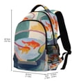 thumbnail image 2 of FORMRS Kids School Backpack Elementary Student Unisex Travel Bookbag with Reflective Stripes, Goldfish Bowl, 2 of 7