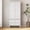 Traditional-White, variant on HLR 71" Tall Modern Wood Armoire Wardrobe Closet, Freestanding Cabinet with Hanging Rod for Bedroom, Brown