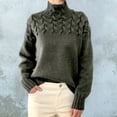 thumbnail image 2 of Plus Size Tops Turtleneck Sweater Cowl Neck Sweater For, 2 of 4