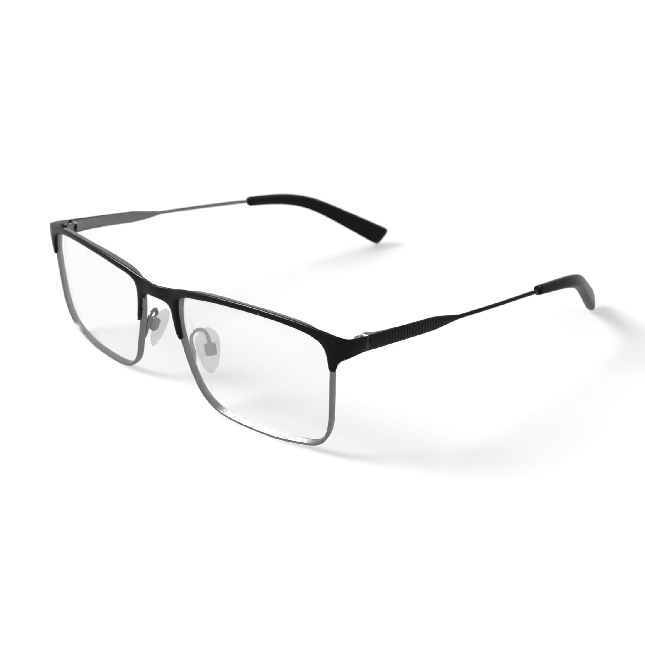 Nautica Men's N7295 Prescription Eyeglasses with Case, Matte Black
