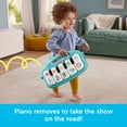 thumbnail image 6 of Fisher-Price Glow and Grow Kick & Play Piano Gym Baby Playmat with Musical Learning Toy, Blue, 6 of 7