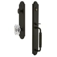 thumbnail image 5 of Grandeur Arc C Grip Dummy Handleset with Baguette Crystal Knob, 5 of 5