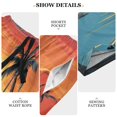 thumbnail image 6 of joogoo Mens Swim Trunks Sunset Sea Island View Beach Shorts Drawstring Elastic Waist Swimwear Bathing Suits XXL, 6 of 7