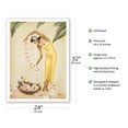 thumbnail image 2 of The Leimaker - Vintage Hawaiian Airbrush Art by Gill c.1940s - Bamboo Fine Art 290gsm Paper Print (Unframed) 24x32in, 2 of 4