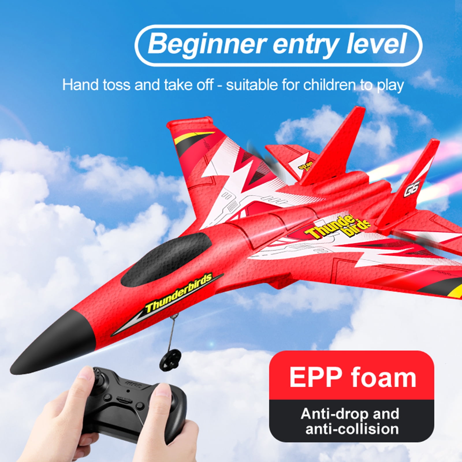 2CH Remote Control Aeroplane, F22 RC Aeroplane 2.4 GHz RTY, Suitable