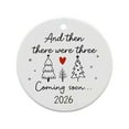 thumbnail image 3 of Costeam 2026 "Then There Were Three" Baby Announcement Christmas Ornament Pregnancy Themed Festive Gift for Expecting Mom Home, 3 of 5
