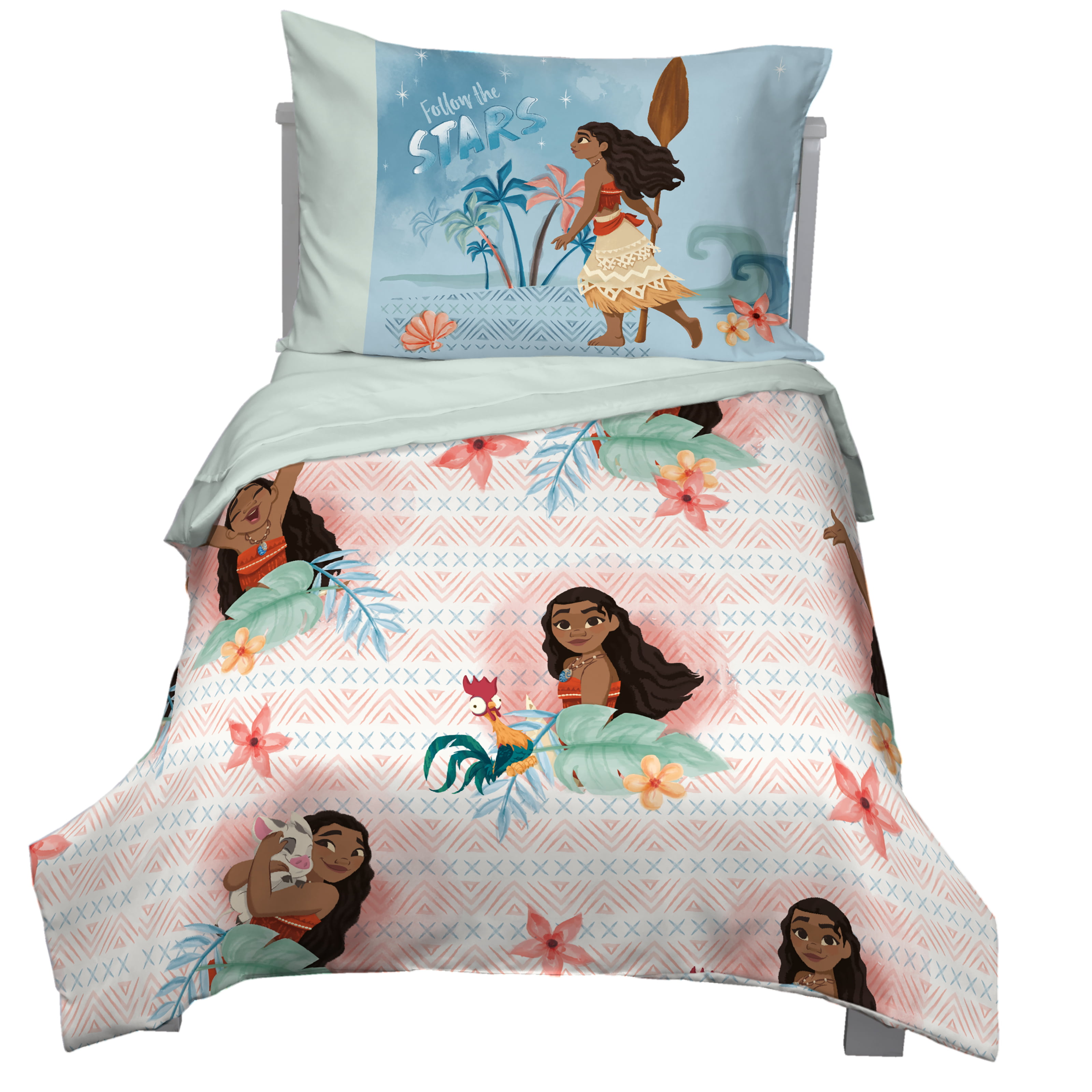 Disney Frozen II Toddler Bedding Set 3 PC-Comforter Fitted Sheet and Pillowcase 
