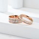 thumbnail image 3 of Anillo de eternidad de titanio de 0.157 in para mujer, circonita cúbica, aniversario, boda, compromiso, tamaño 5 – 8, 3 of 6