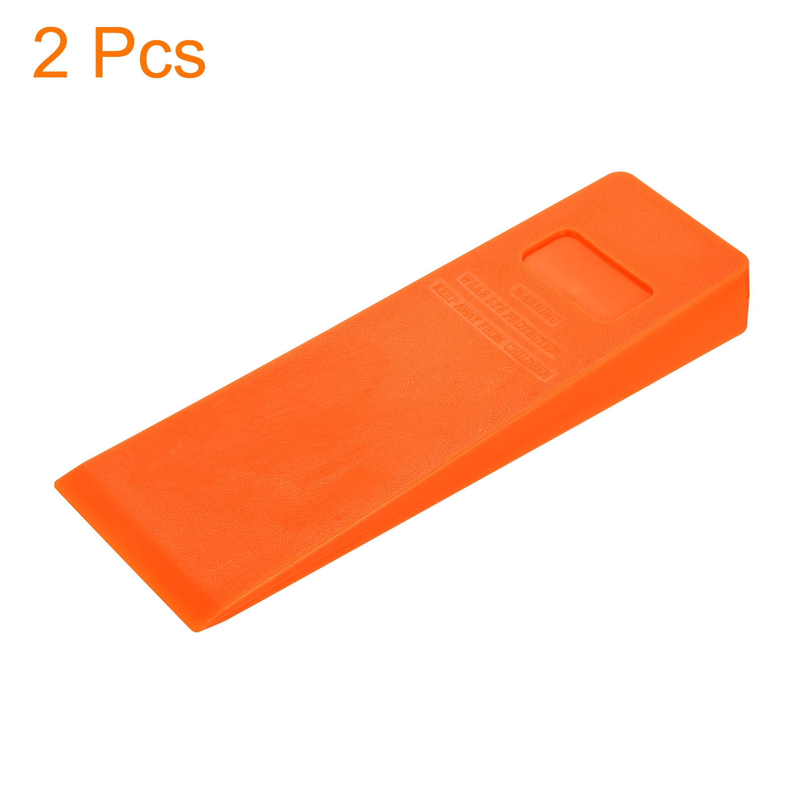 2Pcs Felling Wedges Tree Cutting 20" Chainsaw Plastic, Orange
