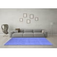 thumbnail image 3 of Ahgly Company Machine Washable Indoor Round Oriental Blue Traditional Area Rugs, 4' Round, 3 of 4