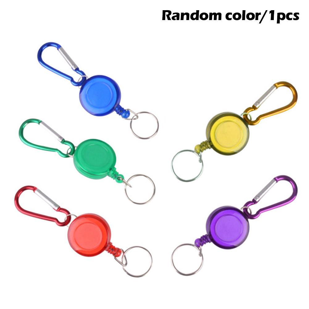 Retractable Reel Recoil ID Badge Lanyard Name Tag Key Card Holder[ I6D2