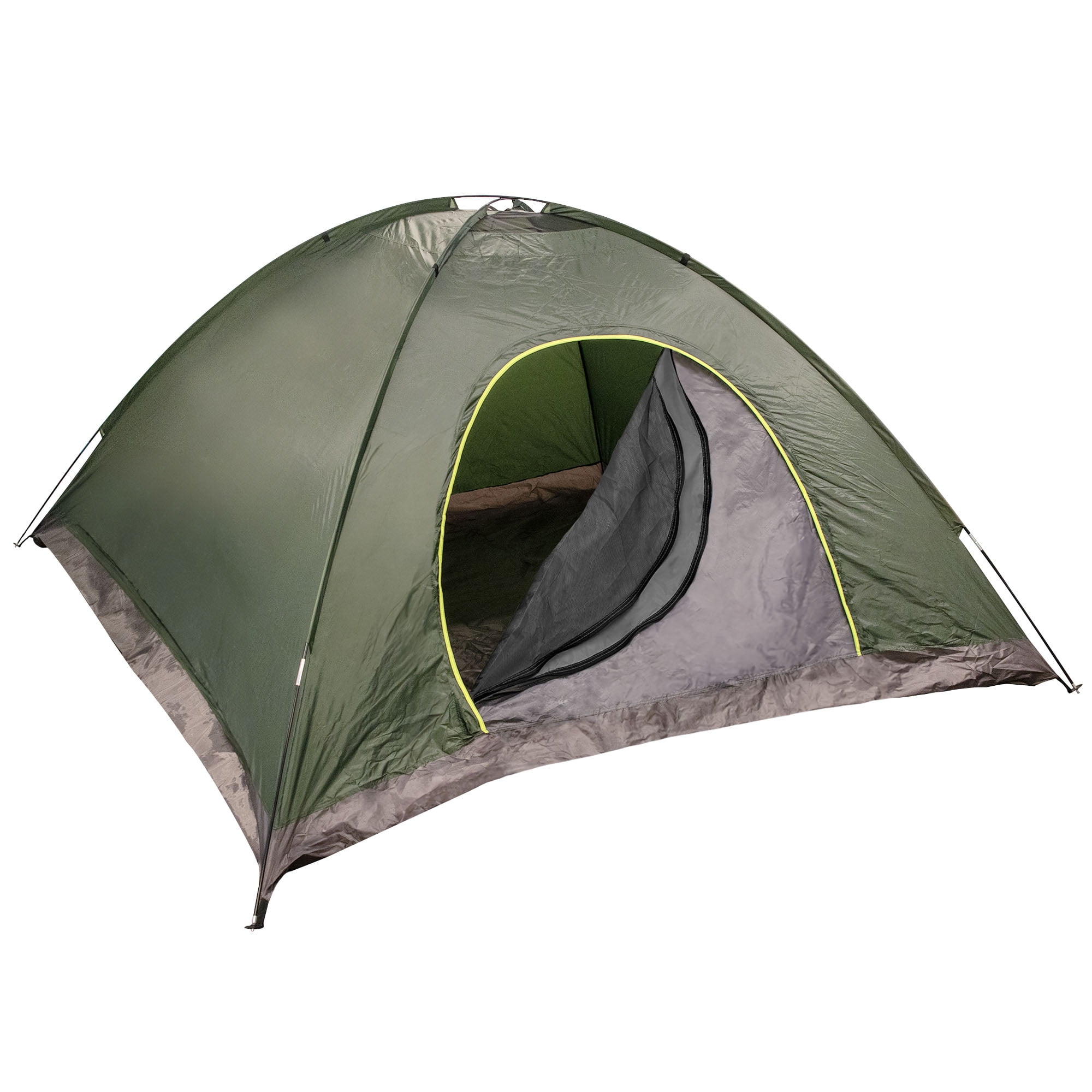 5 to 6 Person Easy Set Up Waterproof Dome Shape Tent for Outdoor Hiking, Backpacking, Camping and Sightseeing in Hunter Green