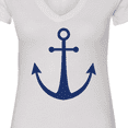 thumbnail image 4 of Inktastic Anchor Nautical Women's V-Neck T-Shirt, 4 of 5