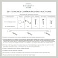thumbnail image 6 of EXCLUSIVE HOME Napoleon 1" Curtain Rod and Coordinating Finial Set, Gold, Adjustable 36"-72", 6 of 7