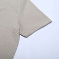thumbnail image 7 of Mens T Shirts Short Sleeve V-Neck Shirt Basic Beige T-Shirts Work Shirts for Men, 7 of 7