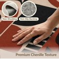 thumbnail image 6 of ODIKA 8'x10' Washable Area Rug Black Terracotta Geometric Leaf Design Modern Abstract Shapes with Motif for Living Room, Under Sectional, Family , Durable, Non-Slip, 6 of 7