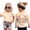 #A Beige972, variant on Whouriu Toddler Girls Cool Big Sis Club T-Shirt Flower Graphic Print Short Sleeve T Shirt Big Sister Pregnancy Announcement Tee, Sizes 3-13 Years