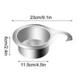 thumbnail image 3 of Sltwyw Stainless Steel Kitchen Sink Strainer Basket 2025 - Multifunction Drains Colander for Filtering Waste, Washing Vegetables & Food Prep, 3 of 9