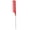 Red, variant on M Buder Rat Tail Highlighting Hair Comb, Spiral Pintail Styling Tool for Home and Salon, Gray, 8.3 inches / 21 cm