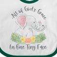 thumbnail image 4 of Inktastic All of God's Grace in One Tiny Face Boys or Girls Baby Bib, 4 of 4