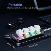 4 Programmable Macropad for Office Efficiency Wide Compatibility Portable