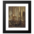 thumbnail image 2 of Rutger Van Langevelt 15x18 Black Modern Framed Museum Art Print Titled - Interior of a Dutch Church (1659), 2 of 5
