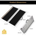 thumbnail image 2 of 30X48X3.4In Portable Wheelchair Ramp 600LBS Capacity Aluminum Folding Non-Slip Threshold Ramp for Doorways Steps Scooters and Walkers, 2 of 6